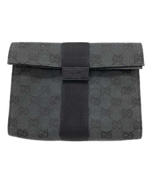 GUCCI（グッチ）GUCCI (グッチ) GG ポーチ ブラックの古着・服飾アイテム