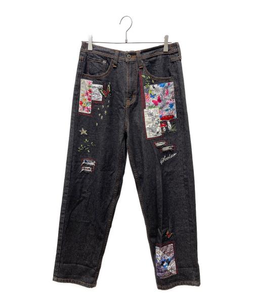 SCOLAR（スカラ）SCOLAR (スカラ) デニムパンツ ブラック サイズ:Mの古着・服飾アイテム