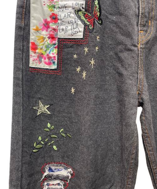 SCOLAR（スカラ）SCOLAR (スカラ) デニムパンツ ブラック サイズ:Mの古着・服飾アイテム