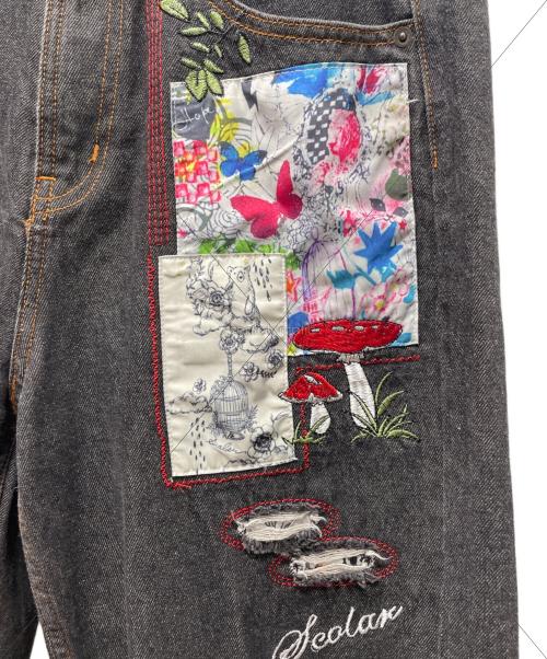 SCOLAR（スカラ）SCOLAR (スカラ) デニムパンツ ブラック サイズ:Mの古着・服飾アイテム