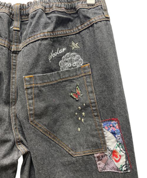 SCOLAR（スカラ）SCOLAR (スカラ) デニムパンツ ブラック サイズ:Mの古着・服飾アイテム