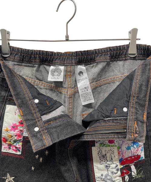 SCOLAR（スカラ）SCOLAR (スカラ) デニムパンツ ブラック サイズ:Mの古着・服飾アイテム