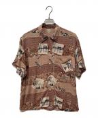 Sun Surf×MUSASHIYA.LTDサンサーフ）の古着「THE SHIRTMAKER 参勤交代 アロハシャツ」｜ブラウン