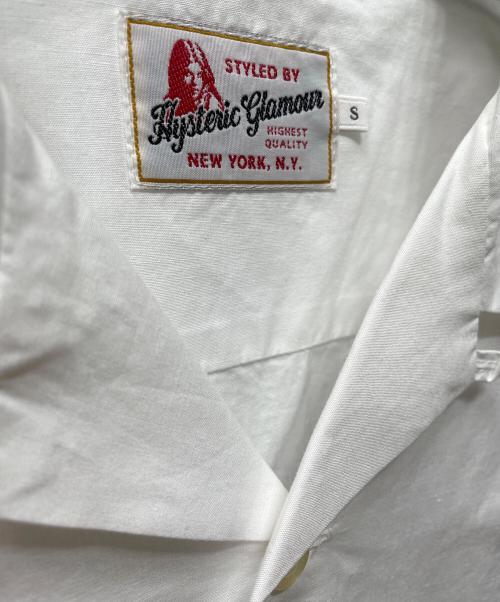 Hysteric Glamour（ヒステリックグラマー）Hysteric Glamour (ヒステリックグラマー) 21SS TYPE LOGO オープンカラーシャツ ホワイト サイズ:Sの古着・服飾アイテム