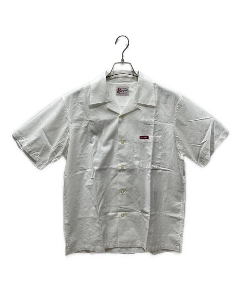Hysteric Glamour（ヒステリックグラマー）Hysteric Glamour (ヒステリックグラマー) 21SS TYPE LOGO オープンカラーシャツ ホワイト サイズ:Sの古着・服飾アイテム