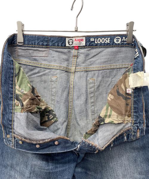 Aape BY A BATHING APE（エーエイプ バイ アベイシングエイプ）AAPE BY A BATHING APE (エーエイプ バイ アベイシングエイプ) Ape Denim インディゴ サイズ:91（W36）の古着・服飾アイテム