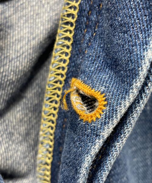 A BATHING APE（アベイシングエイプ）A BATHING APE (アベイシングエイプ) ペイントデニムパンツ　APE HEAD インディゴ サイズ:XLの古着・服飾アイテム
