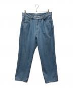 STEVEN ALANスティーブンアラン）の古着「デニムパンツ　Hi/TWST DENIM 5P BAGGY TAPERED PANTS」｜インディゴ