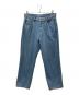 STEVEN ALAN（スティーブンアラン）の古着「デニムパンツ　Hi/TWST DENIM 5P BAGGY TAPERED PANTS」｜インディゴ