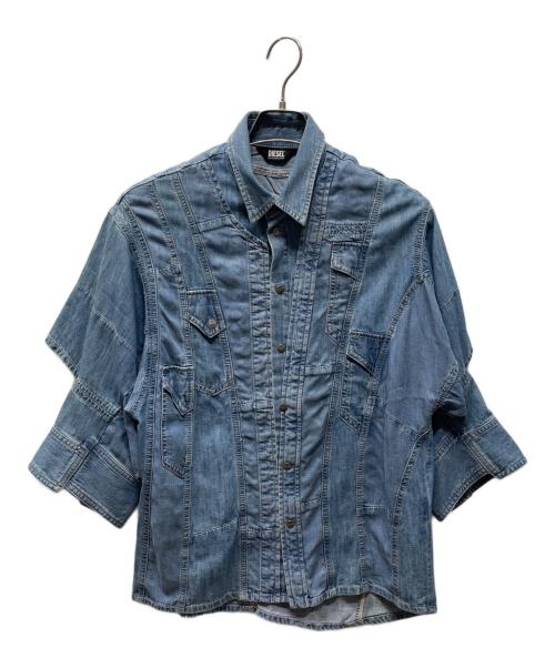 DIESEL（ディーゼル）DIESEL (ディーゼル) デニムシャツ インディゴ サイズ:XXSの古着・服飾アイテム