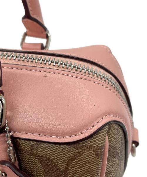 COACH（コーチ）COACH (コーチ) 2WAYバッグ ベージュ×ピンクの古着・服飾アイテム