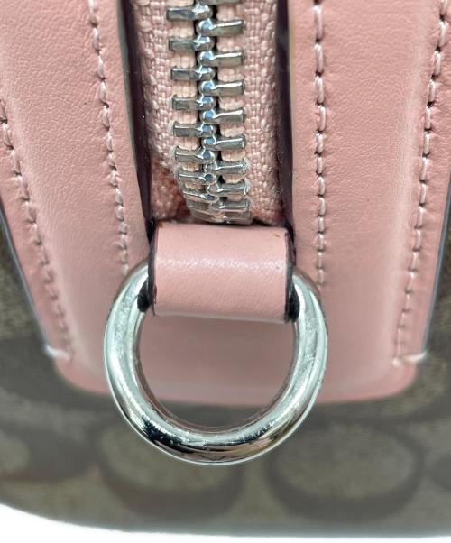 COACH（コーチ）COACH (コーチ) 2WAYバッグ ベージュ×ピンクの古着・服飾アイテム
