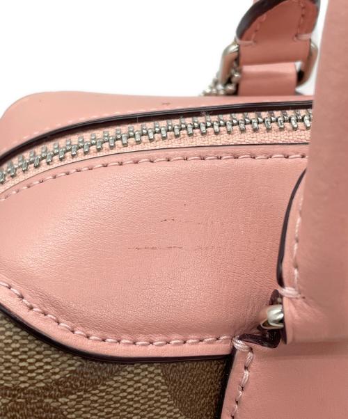 COACH（コーチ）COACH (コーチ) 2WAYバッグ ベージュ×ピンクの古着・服飾アイテム