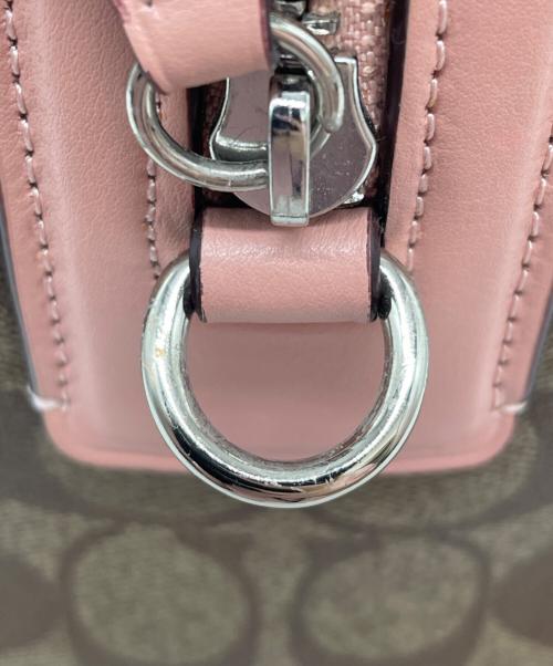 COACH（コーチ）COACH (コーチ) 2WAYバッグ ベージュ×ピンクの古着・服飾アイテム