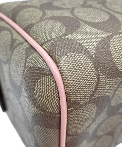 COACH（コーチ）COACH (コーチ) 2WAYバッグ ベージュ×ピンクの古着・服飾アイテム