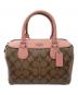 COACH (コーチ) 2WAYバッグ ベージュ×ピンク：18000円