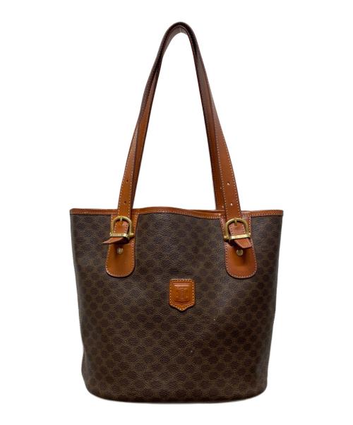 CELINE（セリーヌ）CELINE (セリーヌ) ハンドバッグ　マカダム柄 ブラウンの古着・服飾アイテム