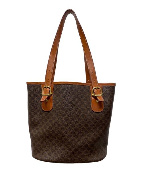 CELINE（セリーヌ）CELINE (セリーヌ) ハンドバッグ　マカダム柄 ブラウンの古着・服飾アイテム