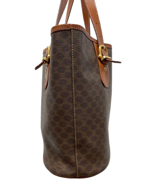 CELINE（セリーヌ）CELINE (セリーヌ) ハンドバッグ　マカダム柄 ブラウンの古着・服飾アイテム