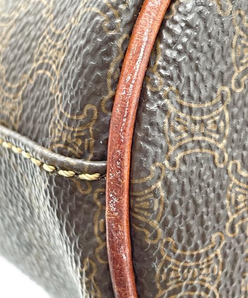CELINE（セリーヌ）CELINE (セリーヌ) ハンドバッグ　マカダム柄 ブラウンの古着・服飾アイテム