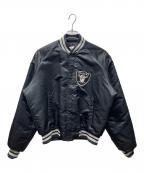 Chalk Lineチョークライン）の古着「スタジャン USA RAIDERS」｜ブラック