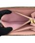 中古・古着 LOUIS VUITTON (ルイ ヴィトン) ジッピー ウォレット ローズ・バレリーヌ ブラウン：80000円