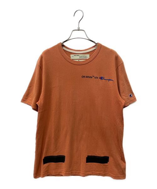 OFFWHITE（オフホワイト）OFFWHITE (オフホワイト) Champion (チャンピオン) 半袖カットソー オレンジ サイズ:XSの古着・服飾アイテム