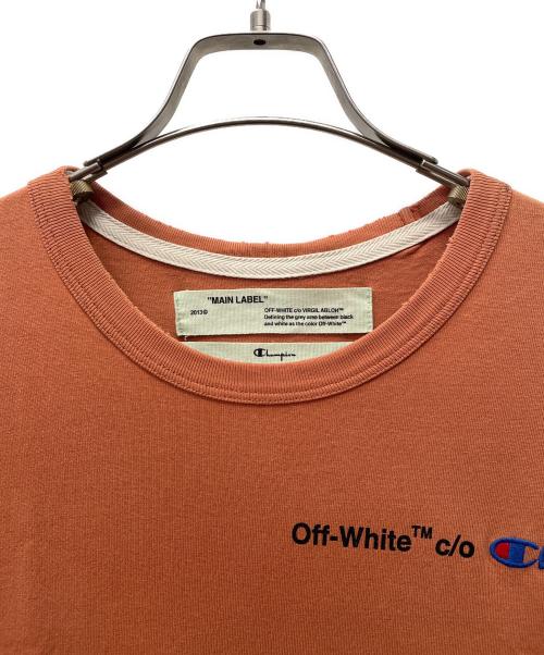 OFFWHITE（オフホワイト）OFFWHITE (オフホワイト) Champion (チャンピオン) 半袖カットソー オレンジ サイズ:XSの古着・服飾アイテム