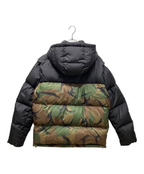 POLO RALPH LAUREN（ポロ・ラルフローレン）POLO RALPH LAUREN (ポロ・ラルフローレン) ダウンジャケット カーキ×ブラック サイズ:Mの古着・服飾アイテム