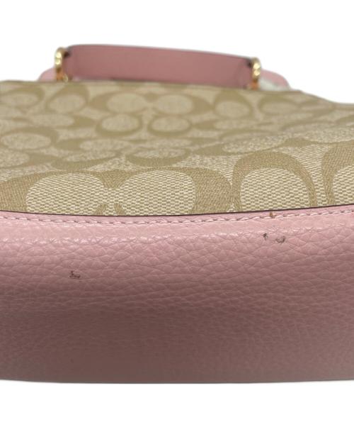 COACH（コーチ）COACH (コーチ) Disney (ディズニー) シグネチャー 2WAYバッグ  ピンクの古着・服飾アイテム