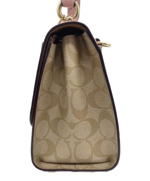 COACH（コーチ）COACH (コーチ) Disney (ディズニー) シグネチャー 2WAYバッグ  ピンクの古着・服飾アイテム