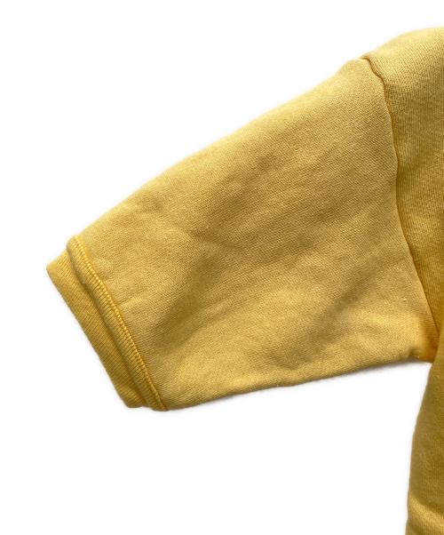 SPRINGFOOT（スプリングフット）SPRINGFOOT (スプリングフット) ハーフジップ 半袖スウェット イエロー サイズ:34-36の古着・服飾アイテム