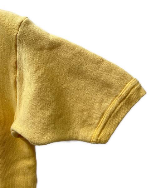SPRINGFOOT（スプリングフット）SPRINGFOOT (スプリングフット) ハーフジップ 半袖スウェット イエロー サイズ:34-36の古着・服飾アイテム