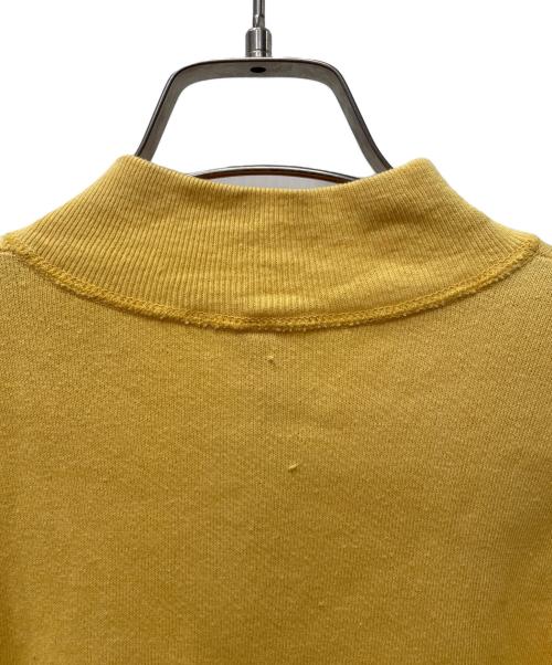 SPRINGFOOT（スプリングフット）SPRINGFOOT (スプリングフット) ハーフジップ 半袖スウェット イエロー サイズ:34-36の古着・服飾アイテム