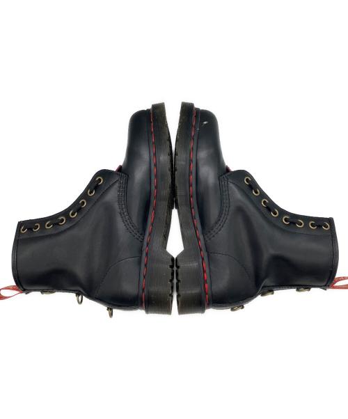 Dr.Martens（ドクターマーチン）Dr.Martens (ドクターマーチン) ショートブーツ YEAR OF THE RABBIT ブラック×レッド サイズ:23.5の古着・服飾アイテム