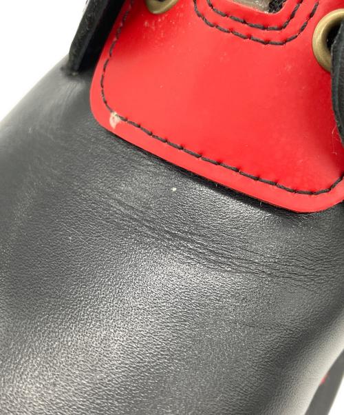 Dr.Martens（ドクターマーチン）Dr.Martens (ドクターマーチン) ショートブーツ YEAR OF THE RABBIT ブラック×レッド サイズ:23.5の古着・服飾アイテム