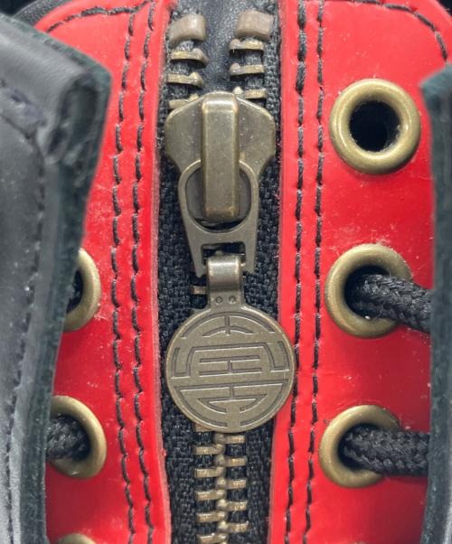 Dr.Martens（ドクターマーチン）Dr.Martens (ドクターマーチン) ショートブーツ YEAR OF THE RABBIT ブラック×レッド サイズ:23.5の古着・服飾アイテム