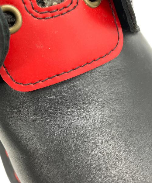 Dr.Martens（ドクターマーチン）Dr.Martens (ドクターマーチン) ショートブーツ YEAR OF THE RABBIT ブラック×レッド サイズ:23.5の古着・服飾アイテム