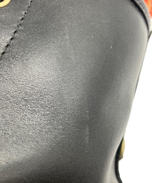 Dr.Martens（ドクターマーチン）Dr.Martens (ドクターマーチン) ショートブーツ YEAR OF THE RABBIT ブラック×レッド サイズ:23.5の古着・服飾アイテム