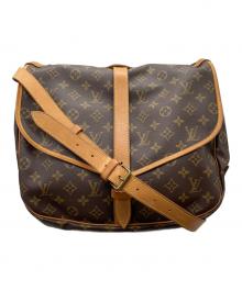 LOUIS VUITTON（ルイ ヴィトン）の古着「ソミュール35 ショルダーバッグ」｜ブラウン