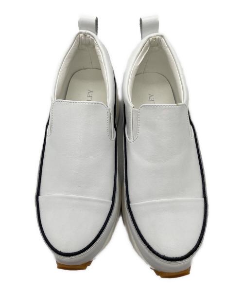 BEARDSLEY（ビアズリー）BEARDSLEY (ビアズリー) レザースリッポン ホワイト サイズ:24の古着・服飾アイテム