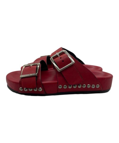ALEXANDER McQUEEN（アレキサンダーマックイーン）ALEXANDER McQUEEN (アレキサンダーマックイーン) サンダル レッド サイズ:42の古着・服飾アイテム