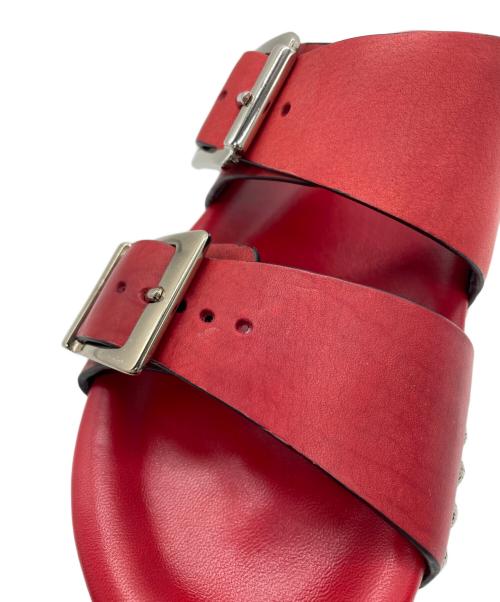 ALEXANDER McQUEEN（アレキサンダーマックイーン）ALEXANDER McQUEEN (アレキサンダーマックイーン) サンダル レッド サイズ:42の古着・服飾アイテム