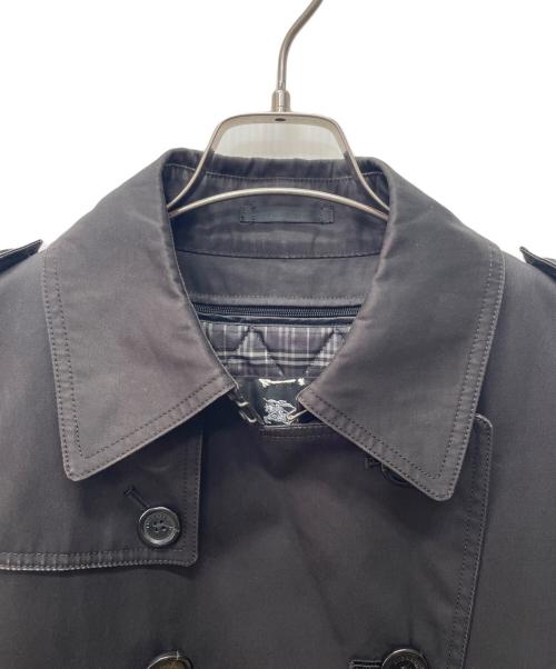 BURBERRY BLACK LABEL（バーバリーブラックレーベル）BURBERRY BLACK LABEL (バーバリーブラックレーベル) トレンチコート ブラック サイズ:Mの古着・服飾アイテム
