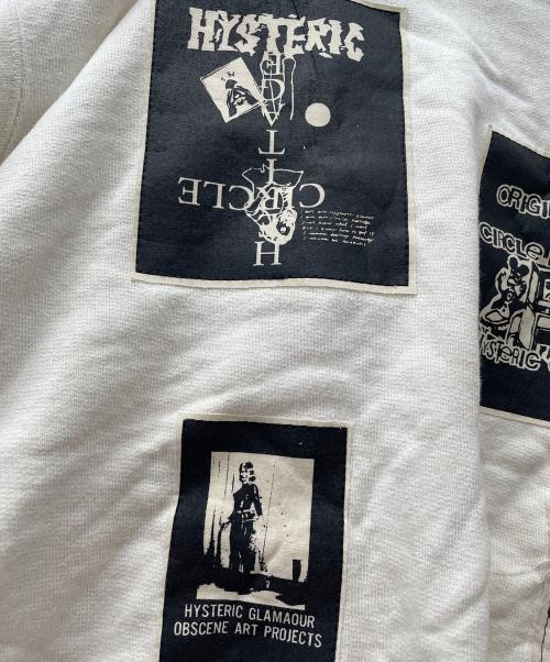 Hysteric Glamour（ヒステリックグラマー）Hysteric Glamour (ヒステリックグラマー) Circle Heritage (サークルヘリテージ) luminescence hoodie ベージュ サイズ:XLの古着・服飾アイテム