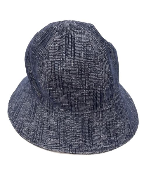 FENDI（フェンディ）FENDI (フェンディ) バケットハット ズッカ ネイビー サイズ:Mの古着・服飾アイテム