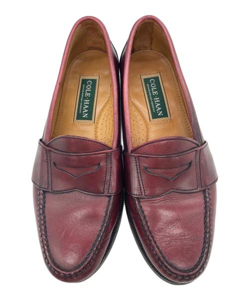 COLE HAAN（コールハーン）COLE HAAN (コールハーン) ローファー レッド サイズ:23.5の古着・服飾アイテム