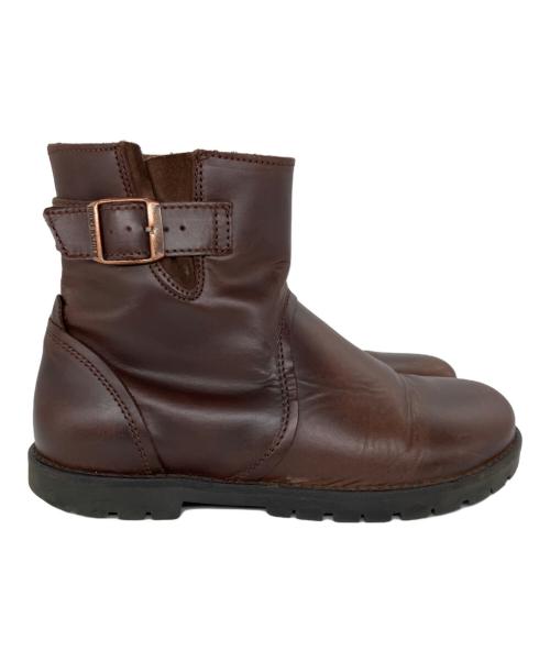 BIRKENSTOCK（ビルケンシュトック）BIRKENSTOCK (ビルケンシュトック) サイドジップブーツ ブラウン サイズ:24の古着・服飾アイテム