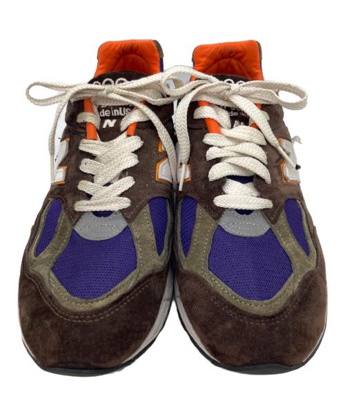 NEW BALANCE（ニューバランス）NEW BALANCE (ニューバランス) スニーカー ブラウン×パープル サイズ:29の古着・服飾アイテム