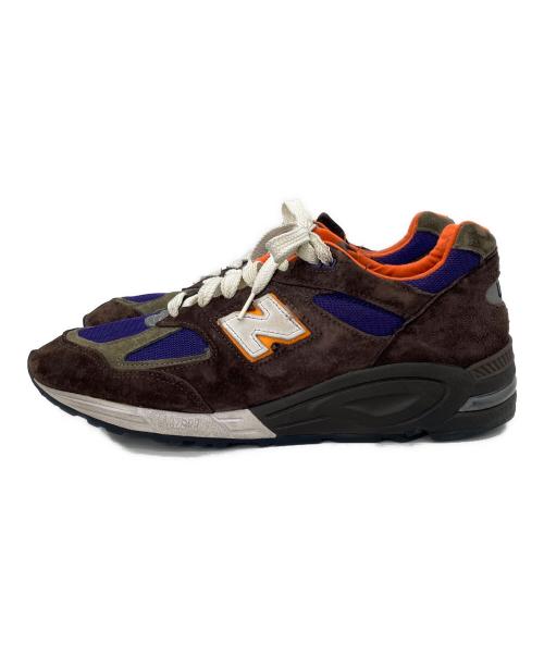 NEW BALANCE（ニューバランス）NEW BALANCE (ニューバランス) スニーカー ブラウン×パープル サイズ:29の古着・服飾アイテム